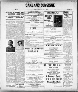 Oakland Sunshine (Oakland, Calif.), Vol. 13, No. 15, Ed. 1 Saturday, October 2, 1915