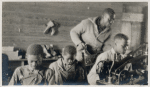 Howard Orphanage and Industrial School children learning how to make and repair shoes