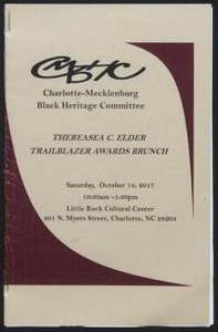 Charlotte-Mecklenburg Black Heritage Committee Thereasea C. Elder Trailblazer Awards Brunch