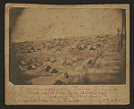 Andersonville Prison, Georgia. South-west view of the stockade Showing the dead line /