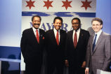 Eugene Sawyer, Johnathan Rodgers, James Compton, and Larry Bloom