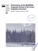 Performance of the SEAPROG prognosis variant of the forest vegetation simulator