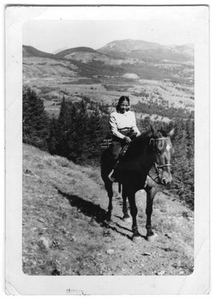 Portrait of an Unidentified Woman on a Horse